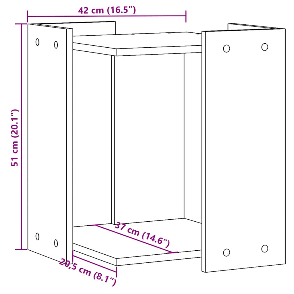 Katzentoilette Holzschrank - Wandsicherung