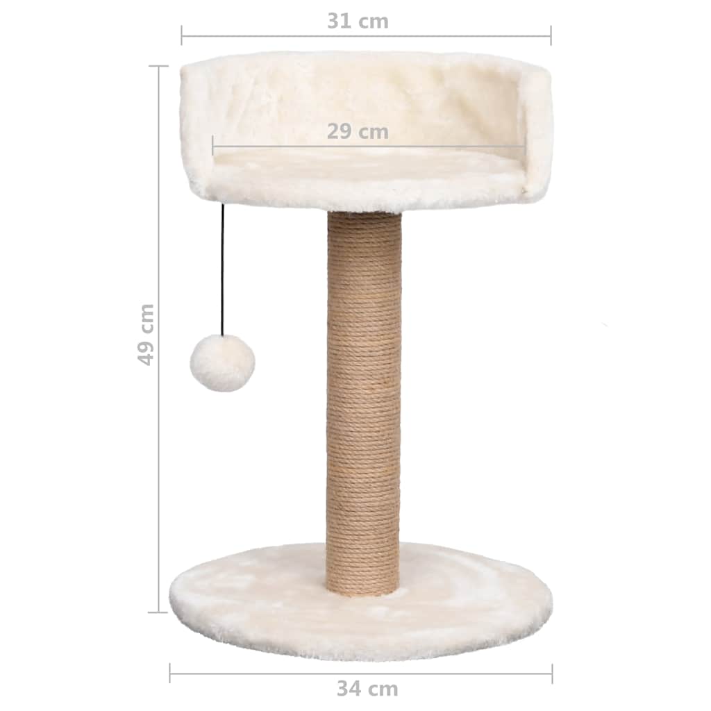 Kratzbaum Seegras 49 cm - Materialdetail