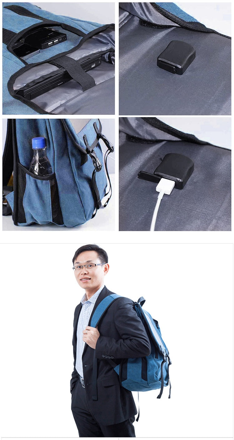 Laptop-Rucksack mit Solarpanel