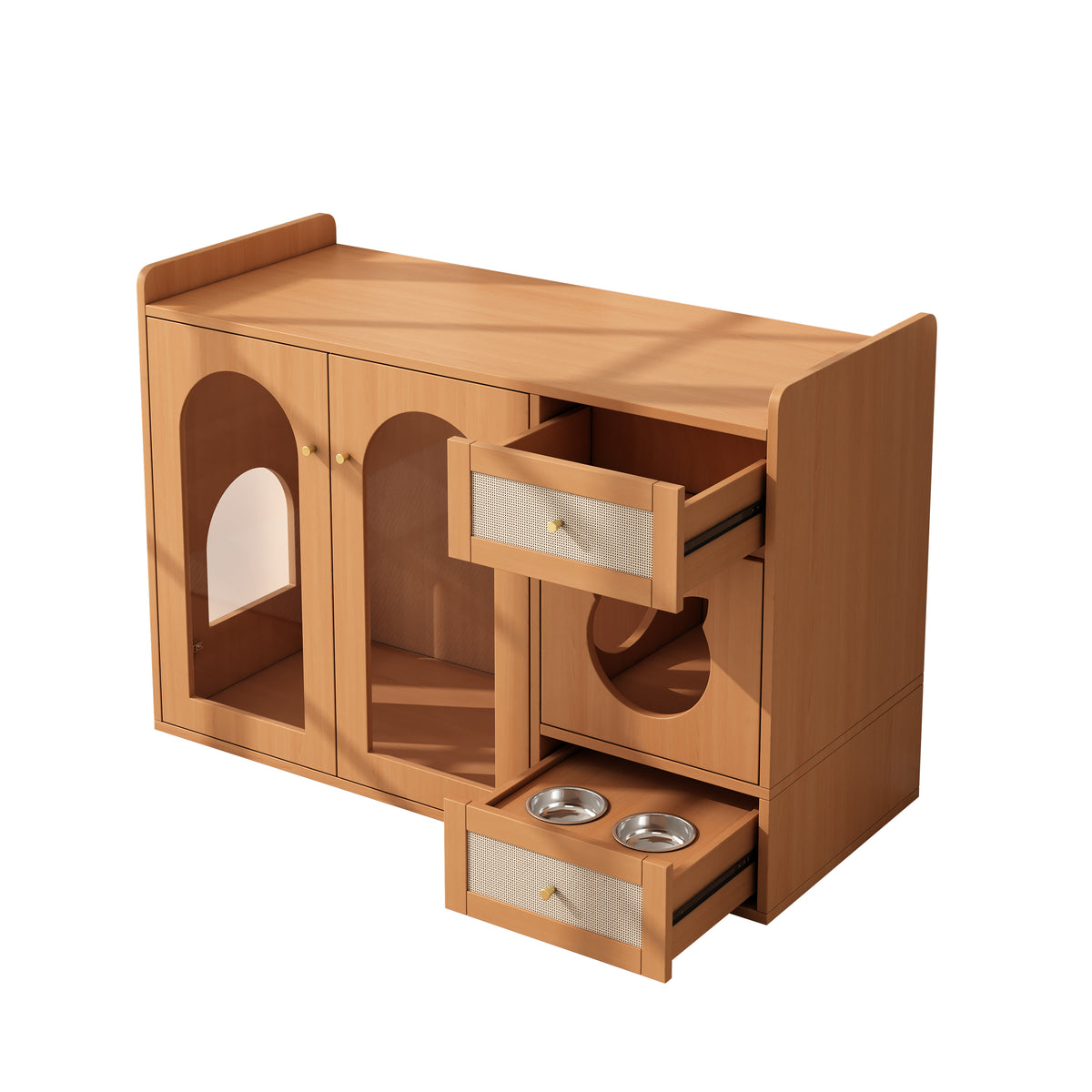 Maßzeichnung Katzen-Sideboard 120 x 45 x 83 cm