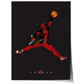 Basketball Superheld Illustration · Pop Art Comic Stil · Moderne Film Charakter Grafik · Print ohne Rahmen