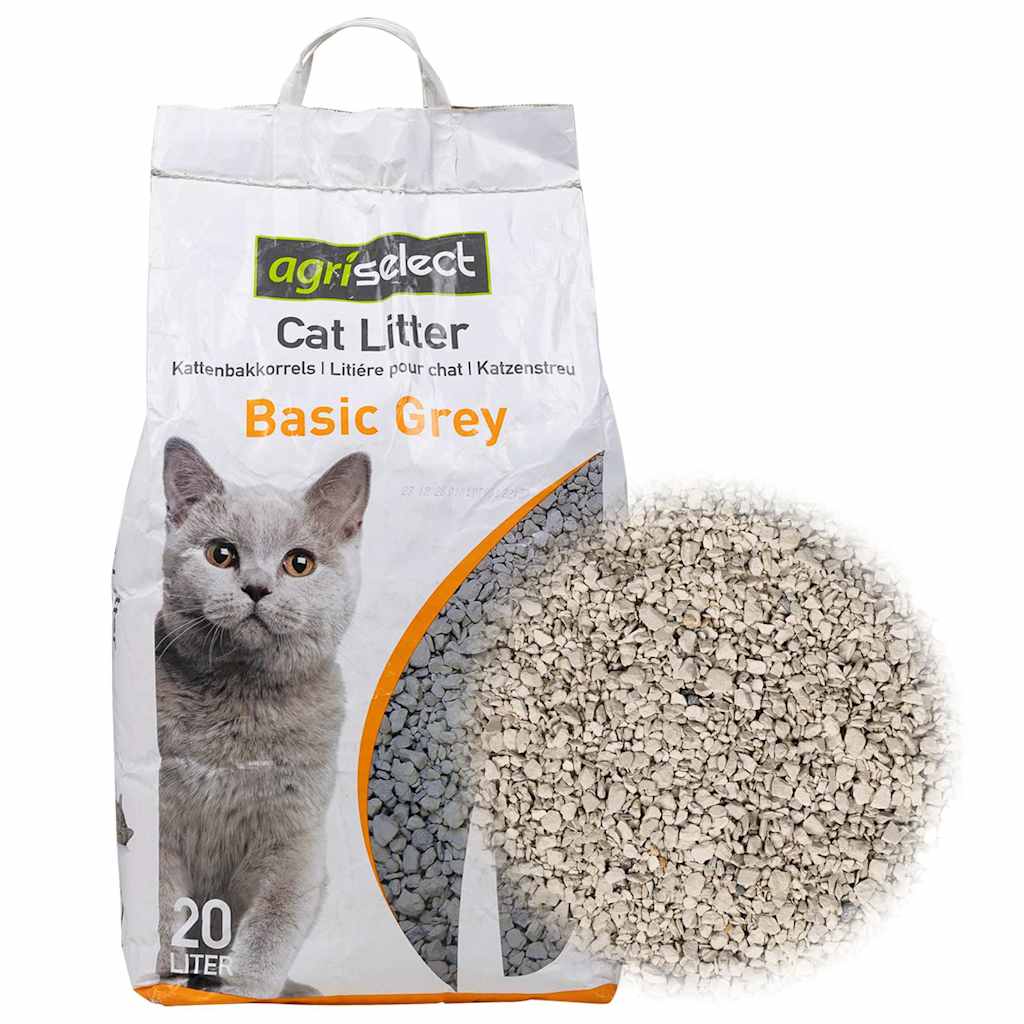 Grobe Körnung der Katzenstreu im Detail