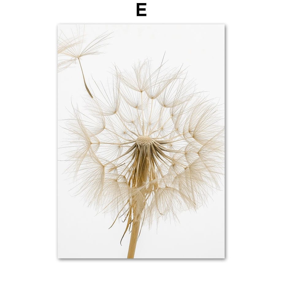 Poster Pampasgras Beige Liebe · Wandbilder Wohnzimmer & Schlafzimmer ·  Deko Print Bilder · ohne Rahmen